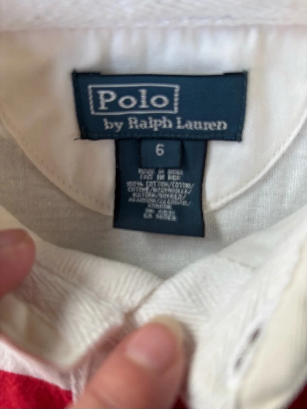 Polo Ralph Lauren Boys Striped Cotton Short-Sleeve Rugby Shirt - NWT Size 6